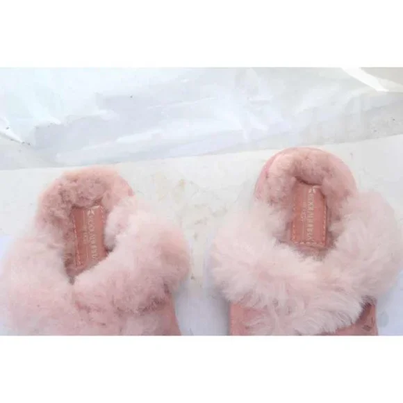 NWOB KOOLABURRA BY UGG MILO slippers slip on slide suede womens shoes pink 6 - Picture 8 of 14